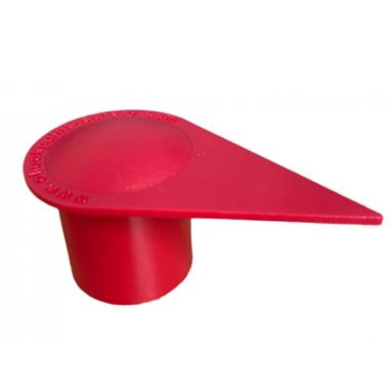 27MM RED 'DOME LONG REACH WHEEL NUT COVERS (PKT 10)