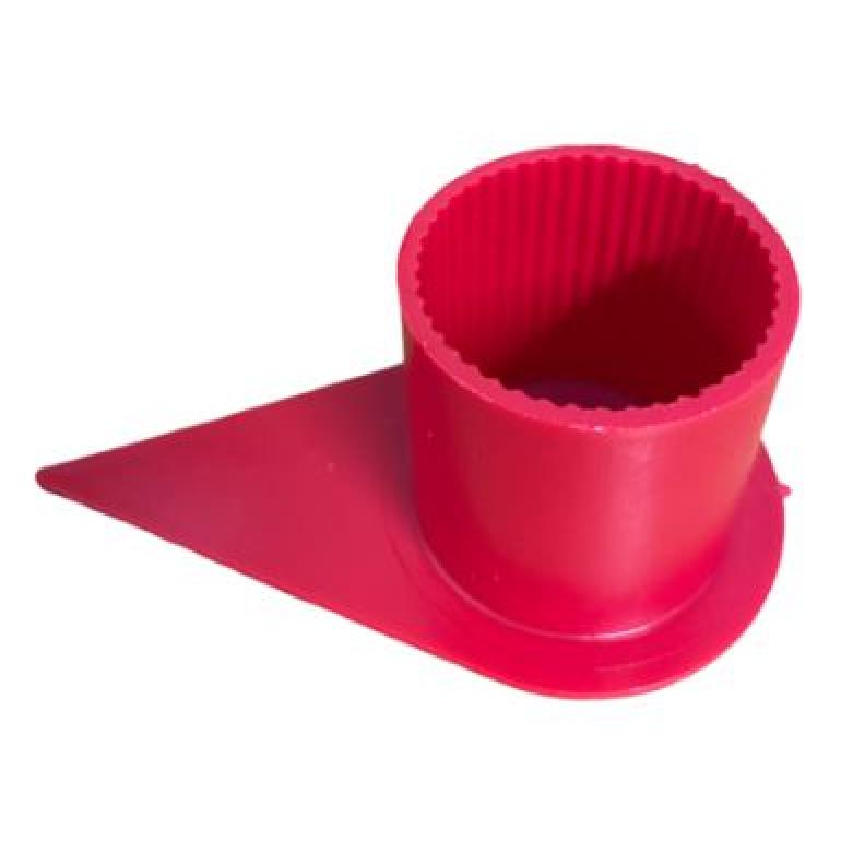 27MM RED 'DOME LONG REACH WHEEL NUT COVERS (PKT 10)