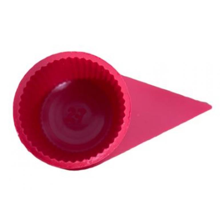27MM RED 'DOME LONG REACH WHEEL NUT COVERS (PKT 10)