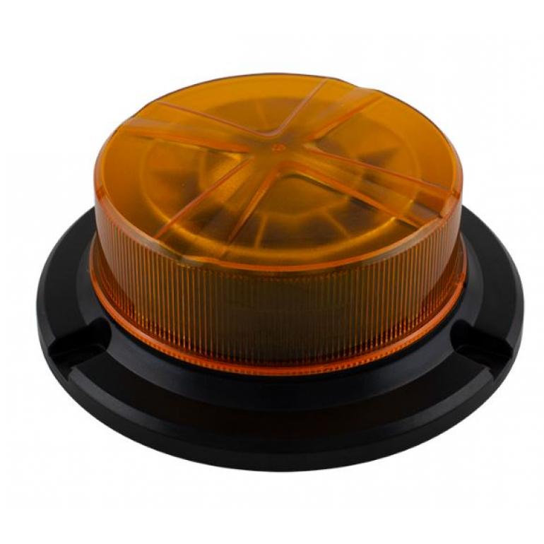 LED AMBER LOW PROFILE WARNING BEACON 12/24V