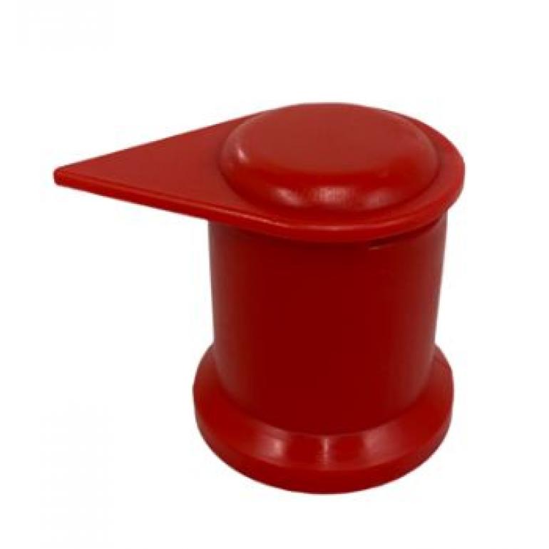 33MM RED 'DOME LONG REACH WHEEL NUT COVERS (PKT 10)