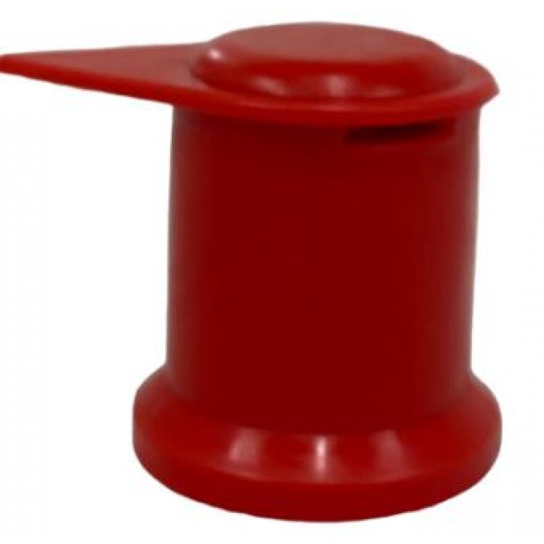 33MM RED 'DOME LONG REACH WHEEL NUT COVERS (PKT 10)