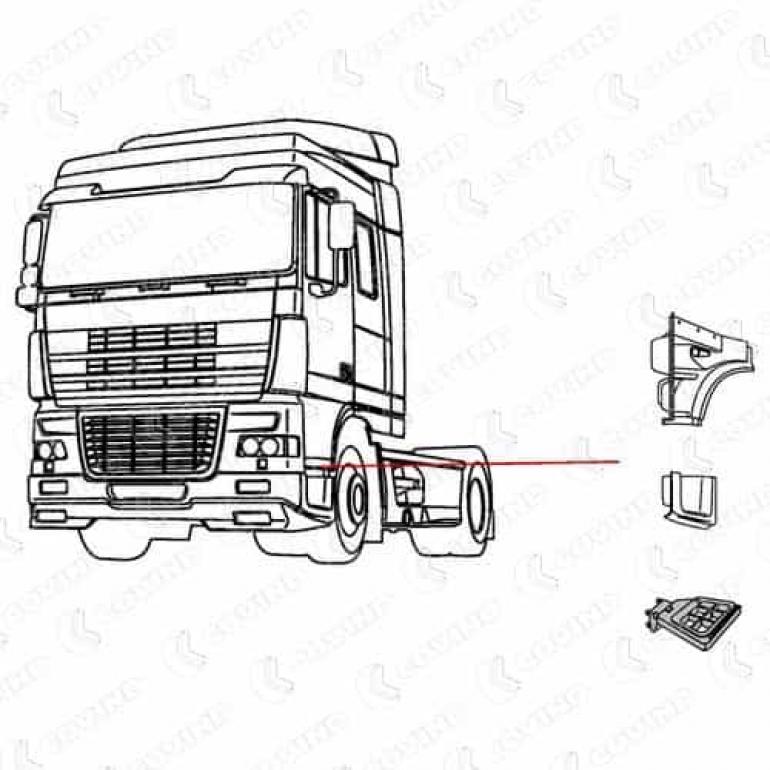 LOWER STEP SUPPORT BRACKET PASSENGER SIDE LH