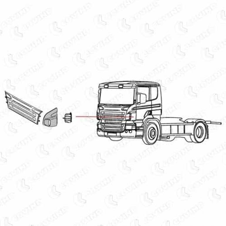 OUTER CORNER PANEL DEFLECTOR PASSENGER SIDE LH