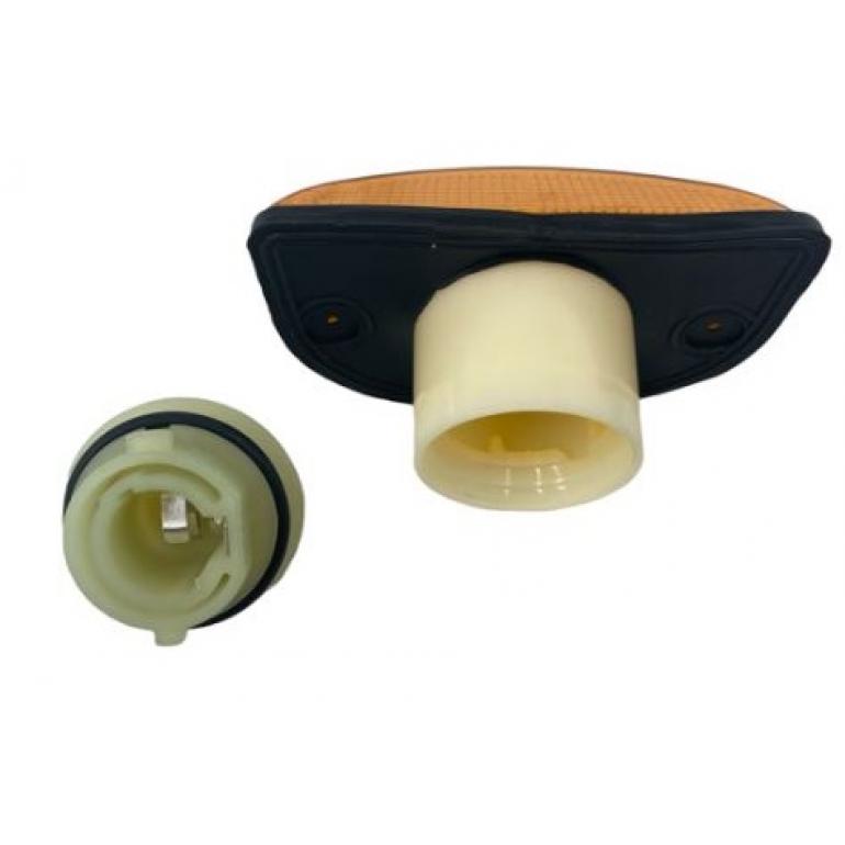 AMBER SIDE REPEATER LAMP WITH BULB HOLDER FITS RH OR LH
