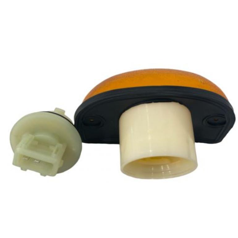 AMBER SIDE REPEATER LAMP WITH BULB HOLDER FITS RH OR LH