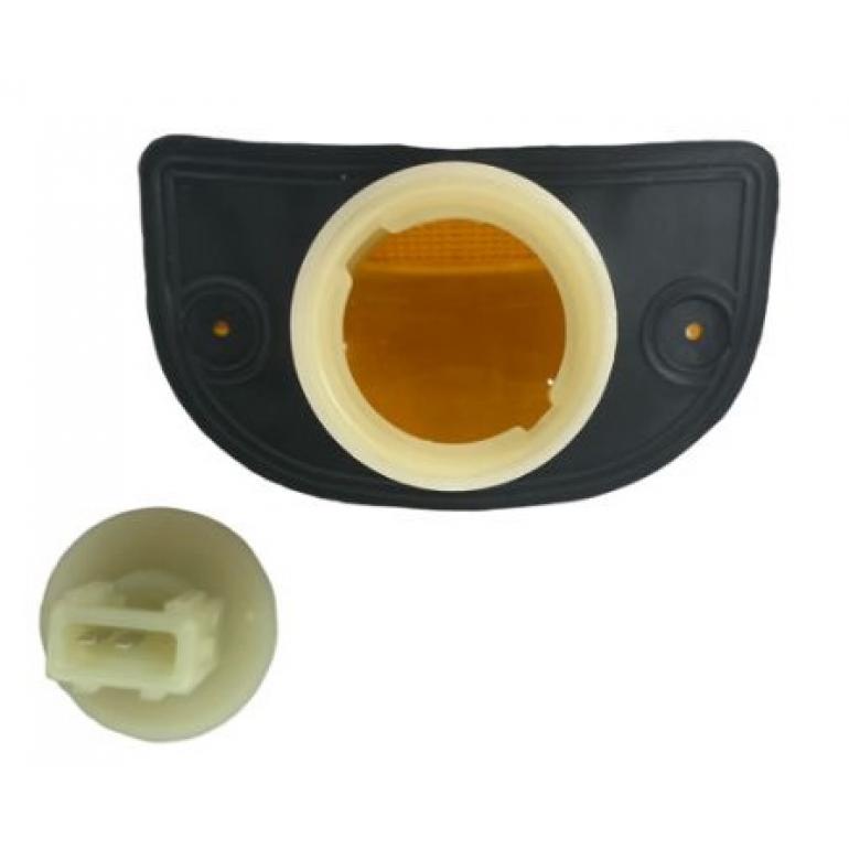 AMBER SIDE REPEATER LAMP WITH BULB HOLDER FITS RH OR LH