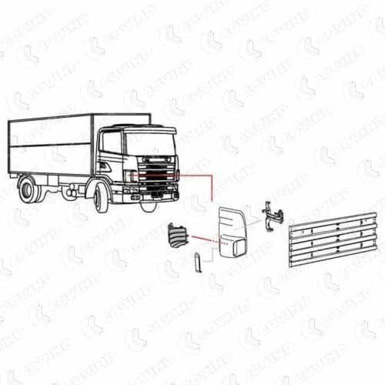 INNER CORNER PANEL DEFLECTOR DRIVER SIDE RH