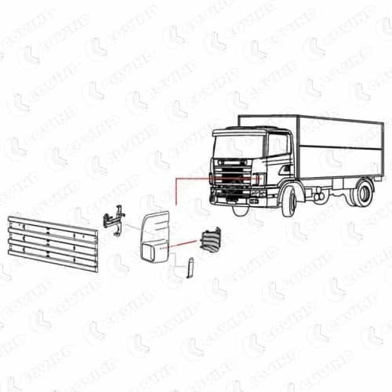 INNER CORNER PANEL DEFLECTOR PASSENGER SIDE LH