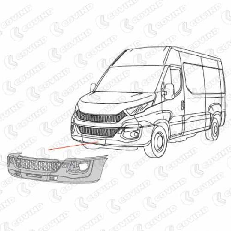 BUMPER WITH FOG LAMP HOLES