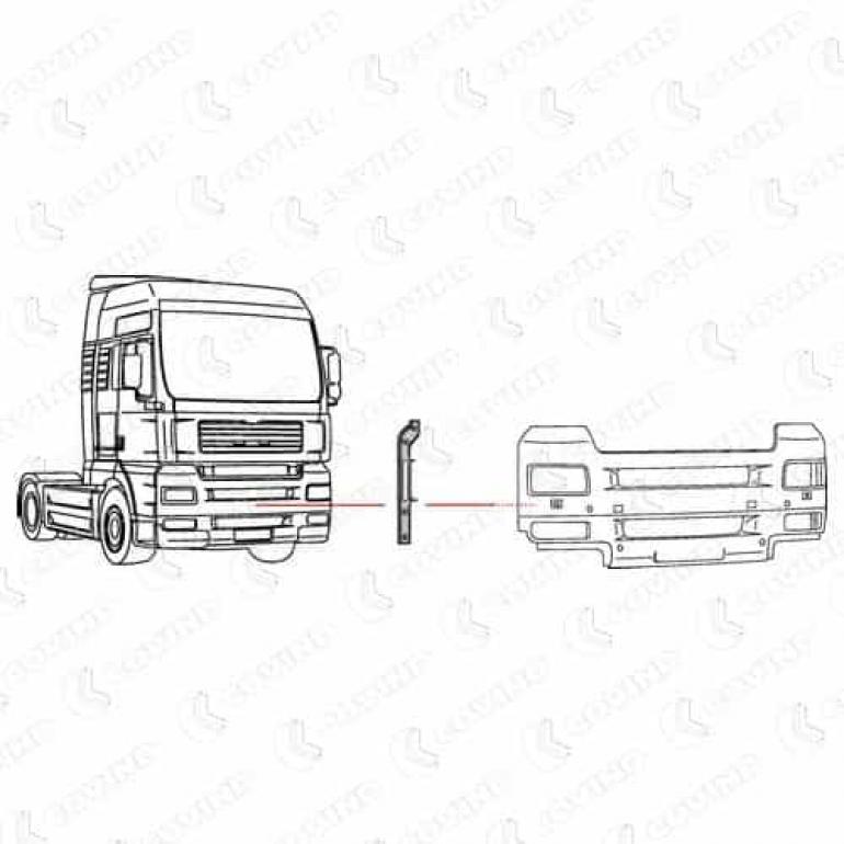 BUMPER END PANEL DRIVER SIDE RH