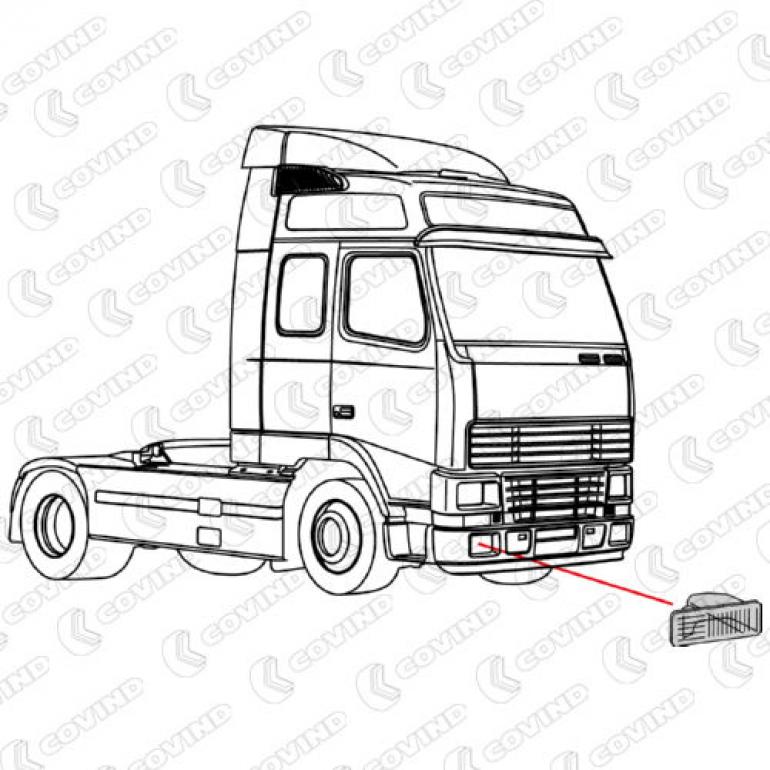 FRONT FOG LAMP DRIVER SIDE RH