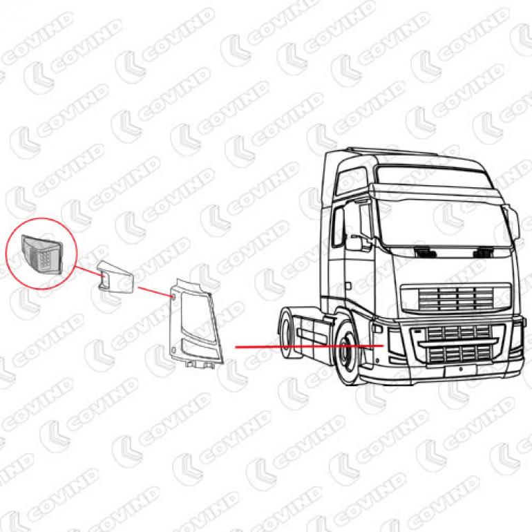 LED INDICATOR LAMP DRIVER SIDE RH