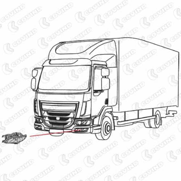 FRONT FOG LAMP PASSENGER SIDE LH