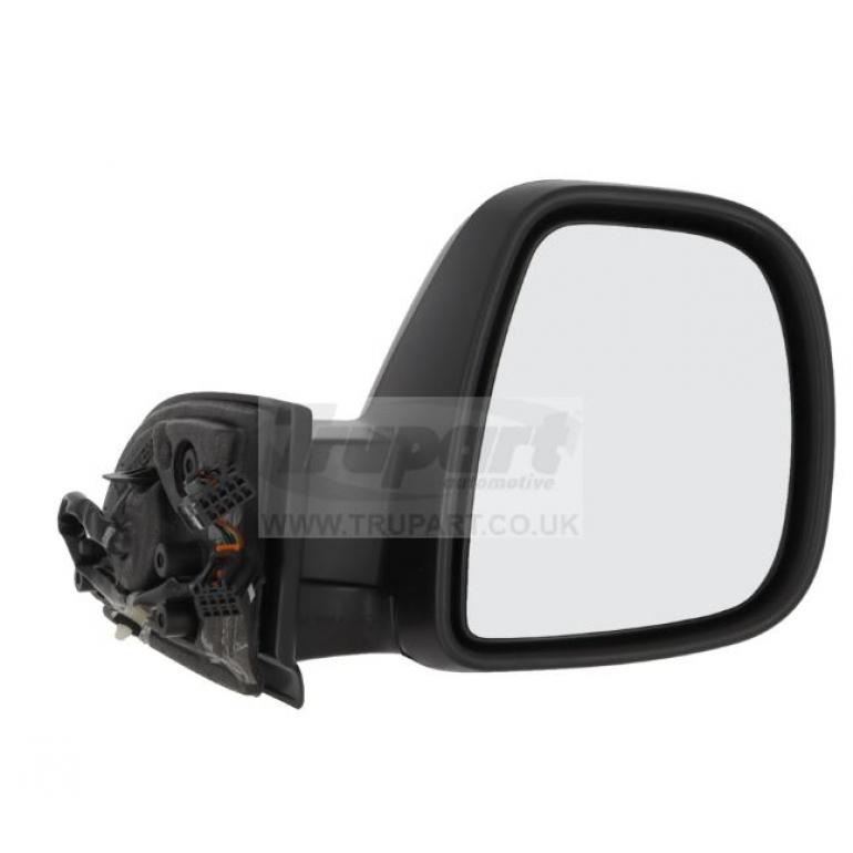 BLACK TEXTURED ELECTRIC ADJUST POWER FOLDING MIRROR HEAD DRIVER SIDE RH