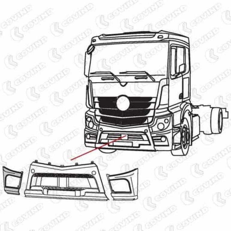 PRIMED BUMPER CORNER DRIVER SIDE RH