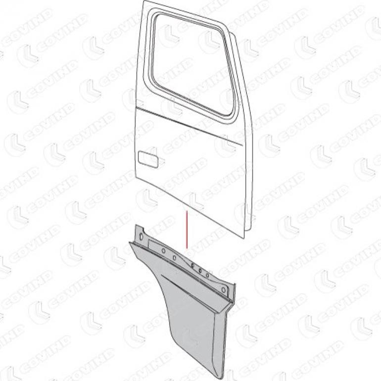 PRIMED DOOR EXTENSION DRIVER SIDE RH