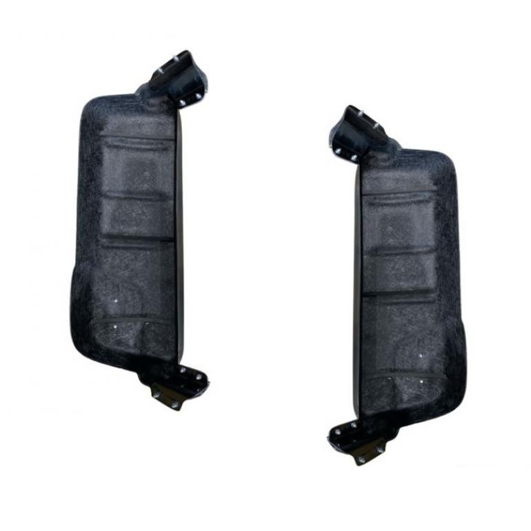 BLACK SUPER STRONG MIRROR GUARD SET RH & LH (PAIR)