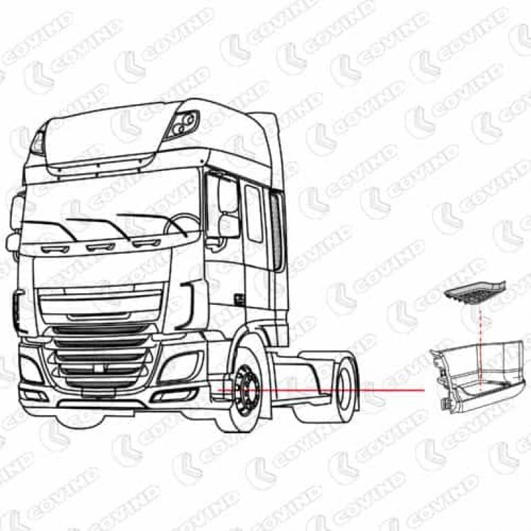 LOWER TREAD PLATE PASSENGER SIDE LH