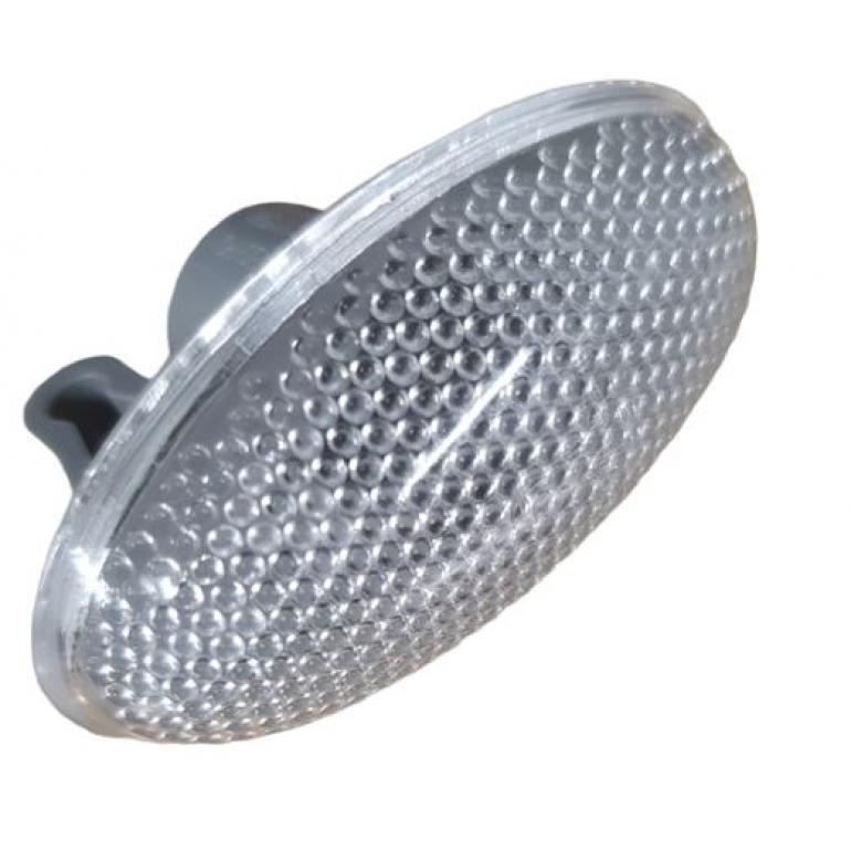CLEAR SIDE REPEATER LAMP LENS ONLY FITS RH OR LH