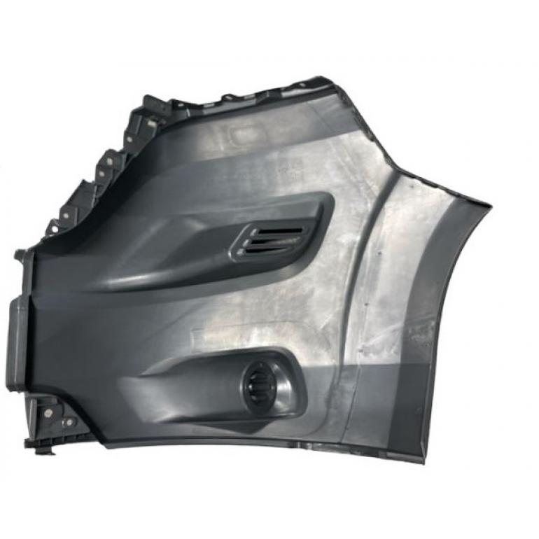 DARK GREY FRONT BUMPER CORNER WITHOUT FOG LAMP HOLES DRIVER SIDE RH