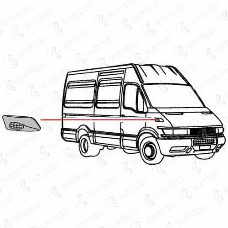 CLEAR FRONT SIDE REPEATER LAMP DRIVER SIDE RH