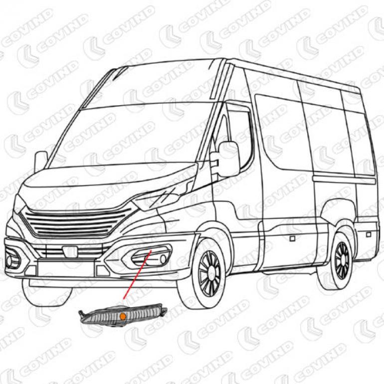 FRONT FOG LAMP PASSENGER SIDE LH