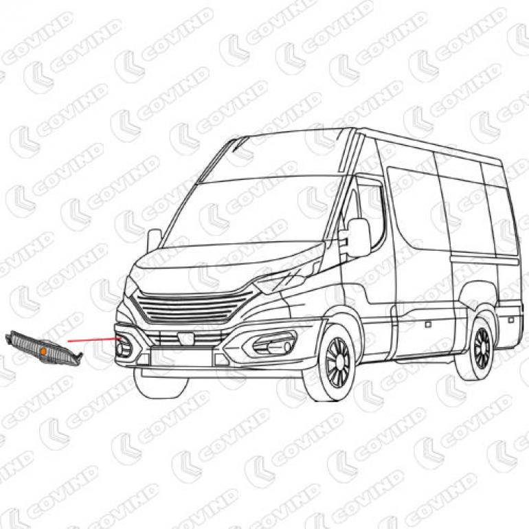 FRONT FOG LAMP DRIVER SIDE RH