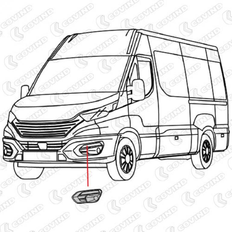 FRONT FOG & INDICATOR BLANK PASSENGER SIDE LH