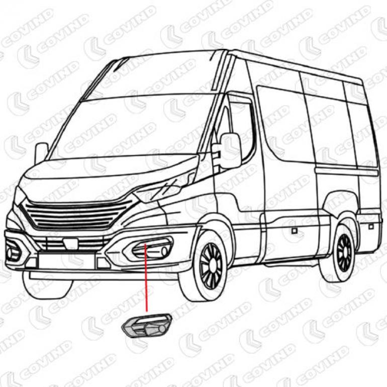 FRONT FOG BLANK PASSENGER SIDE LH