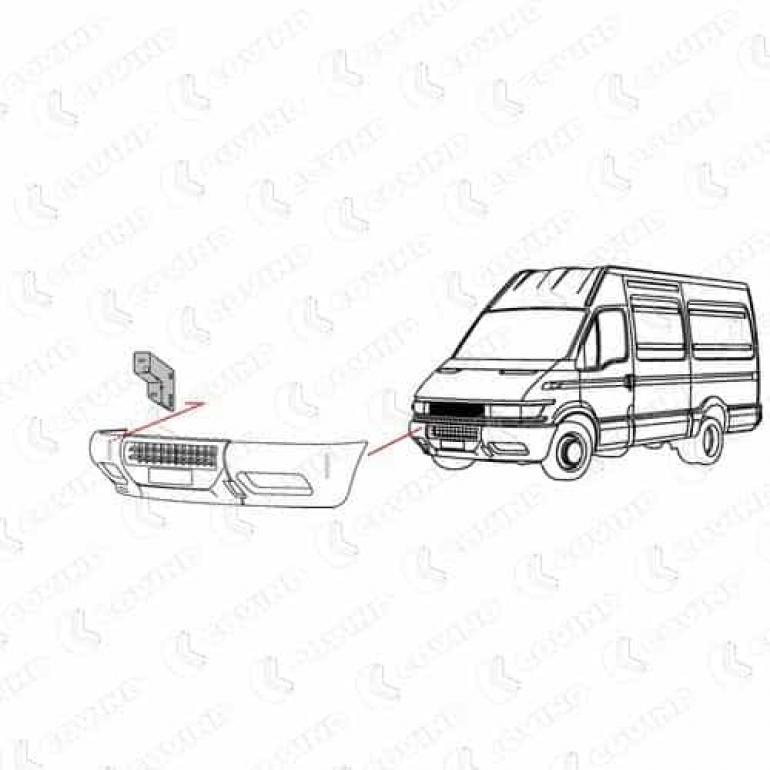 FRONT BUMPER BRACKET DRIVER SIDE RH