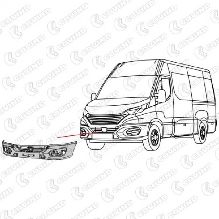 FRONT BUMPER WITH FOG LAMP HOLES