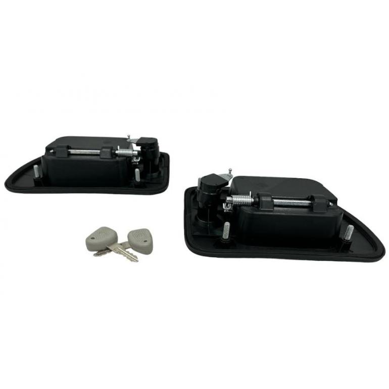FRONT OUTER DOOR HANDLE SET WITH BARRELS & KEYS RH & LH