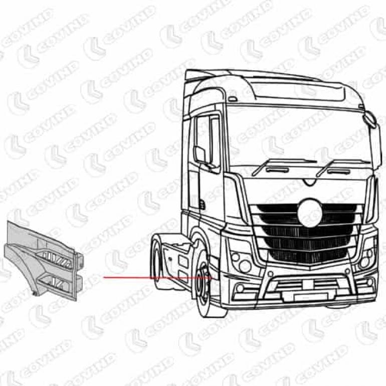 GREY UPPER TWIN STEP STEPWING DRIVER SIDE RH