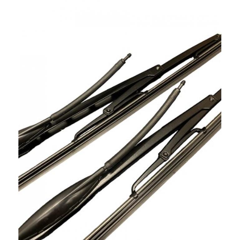 24" STANDARD WIPER BLADES WITH WASHER NOZZLES (PAIR)