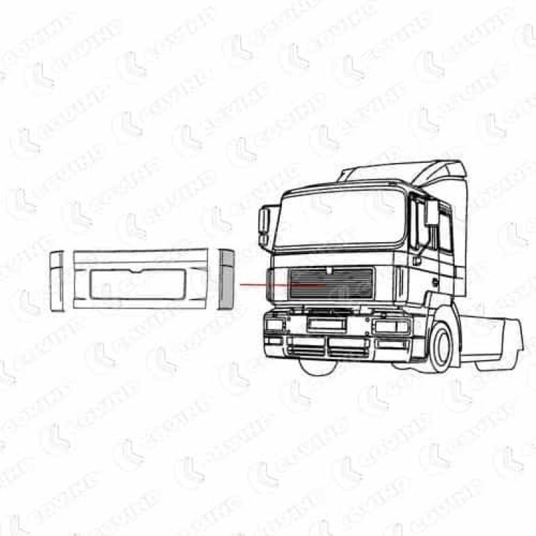 PRIMED CORNER DEFLECTOR PANEL PASSENGER SIDE LH