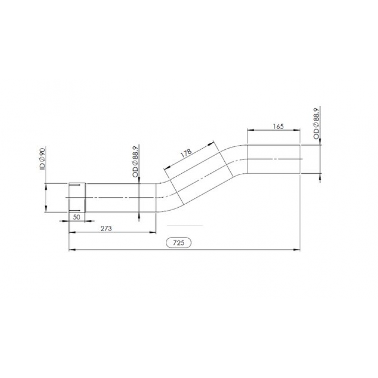 EXHAUST INTERMEDIATE DOWN PIPE