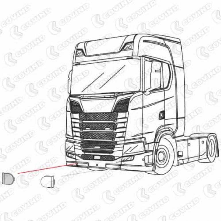 BUMPER CENTRE CAP DRIVER SIDE RH
