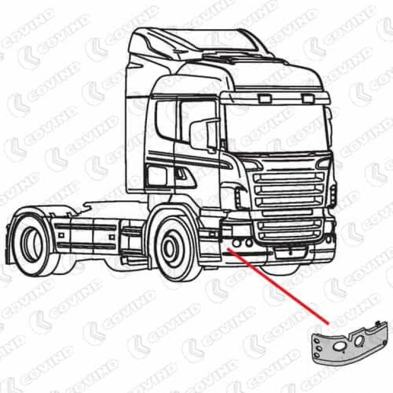 FRONT 'HIGH BUMPER CORNER DRIVER SIDE RH