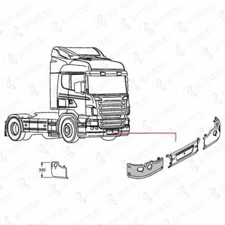 FRONT 'HIGH BUMPER CORNER DRIVER SIDE RH