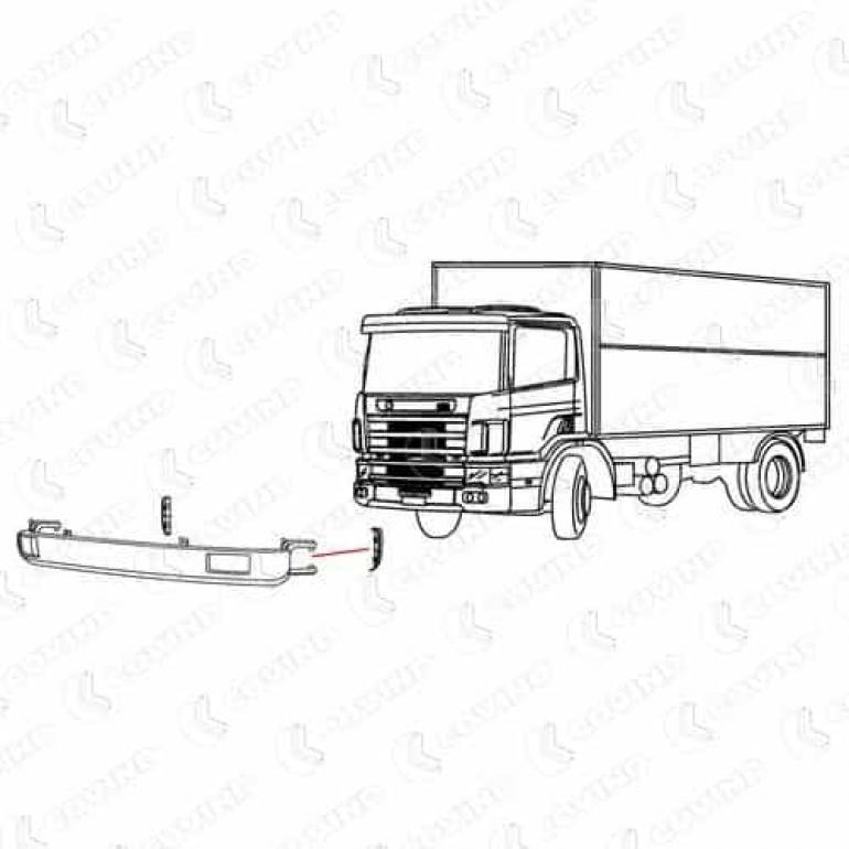 FRONT BUMPER END CAP  PASSENGER SIDE LH