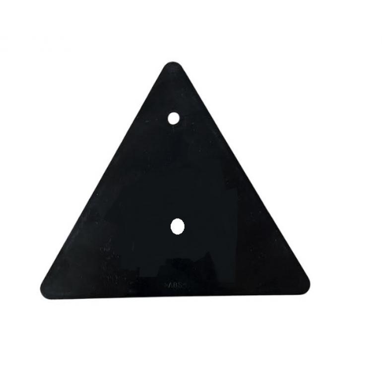 RED TRIANGLE BOLT ON / SCREW ON REFLECTOR 6"x 6"