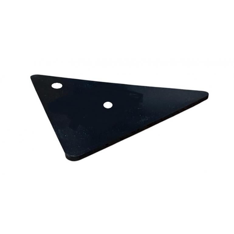 RED TRIANGLE BOLT ON / SCREW ON REFLECTOR 6"x 6"