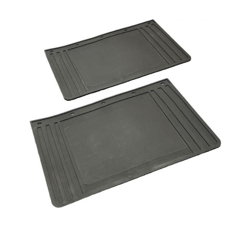 18"X12" RUBBER PLAIN BLACK MUDFLAPS 457MM x 305MM (PAIR)
