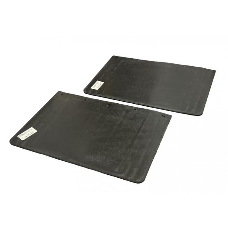 18"X12" RUBBER PLAIN BLACK MUDFLAPS 457MM x 305MM (PAIR)