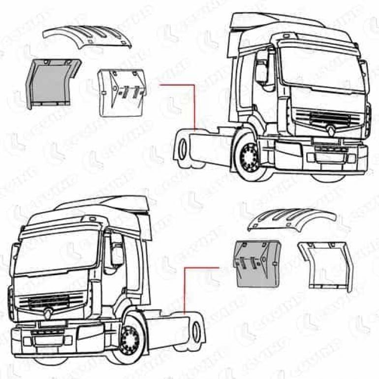 REAR AXLE DROPWING FITS LH FRONT & RH REAR