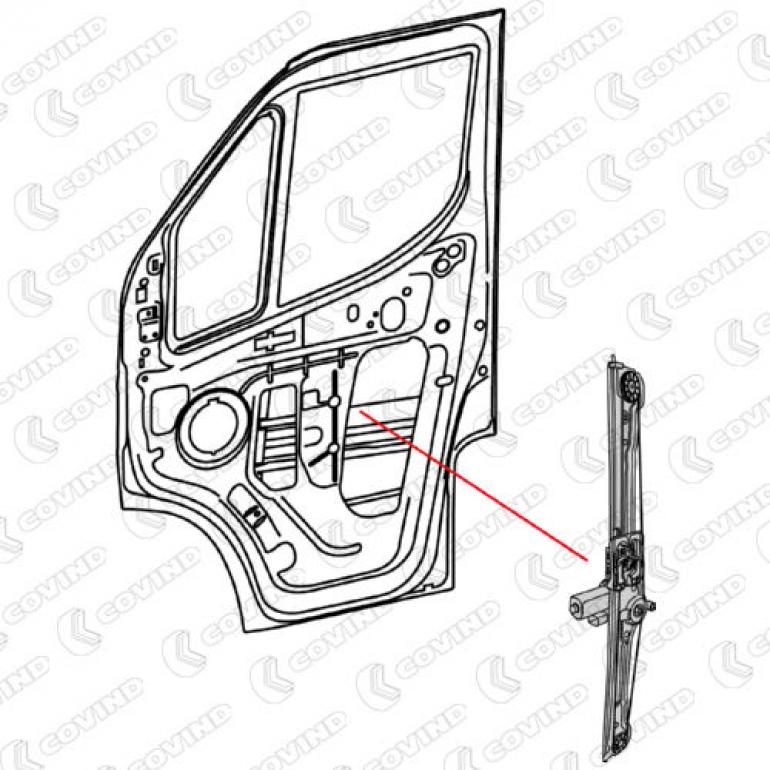 WINDOW REGULATOR & WITH MOTOR DRIVER SIDE RH