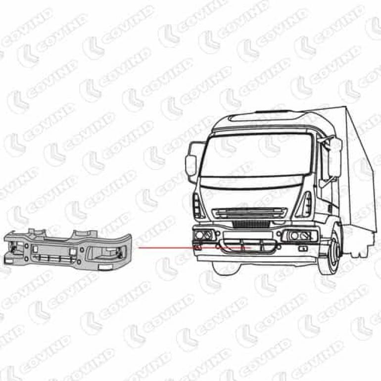 FRONT BUMPER WITH FOG LAMP HOLES