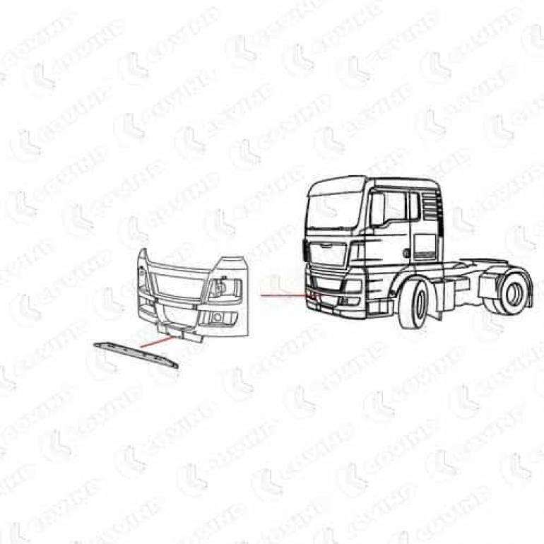 FRONT BUMPER CENTRE LOWER COVER