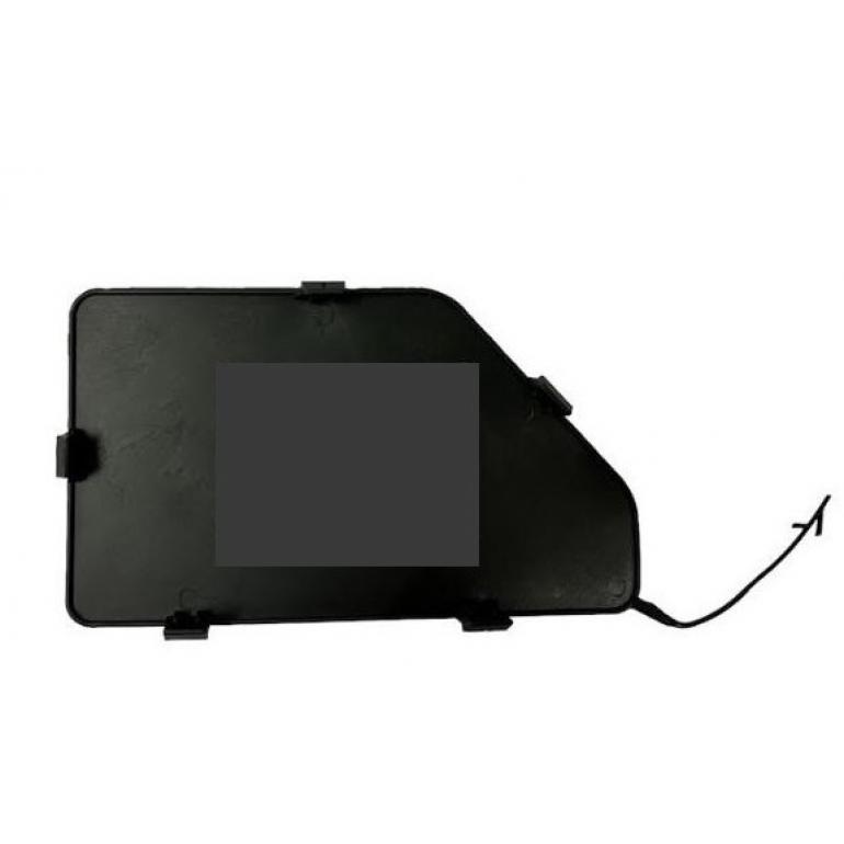 BLACK FRONT BUMPER BLANK COVER DRIVER SIDE RH